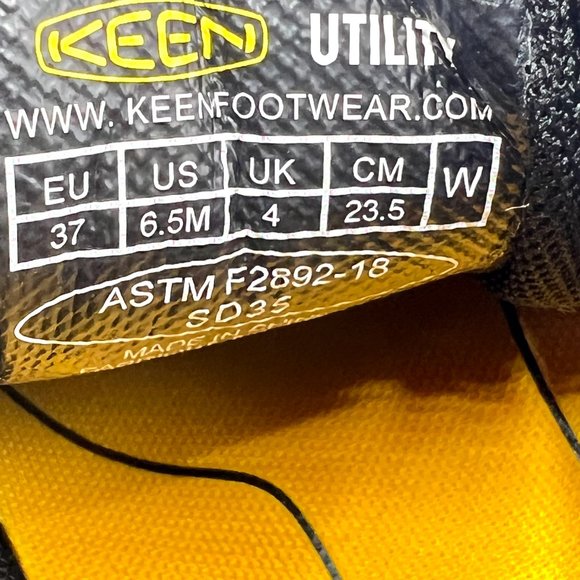 Keen Womens Size 6.5 Sparta 2 ESD Soft Toe Steel Grey Black Work Sneakers Shoes - Picture 12 of 12